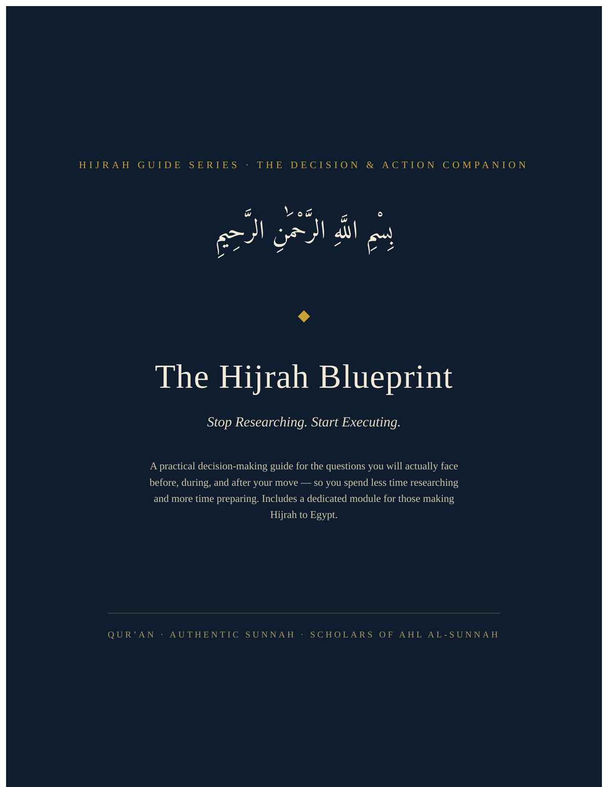 The Hijrah Blueprint