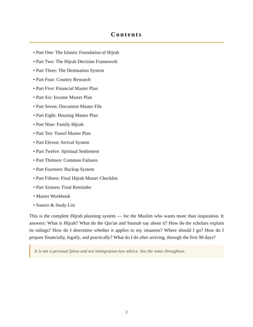 Complete Hijrah Master Guide