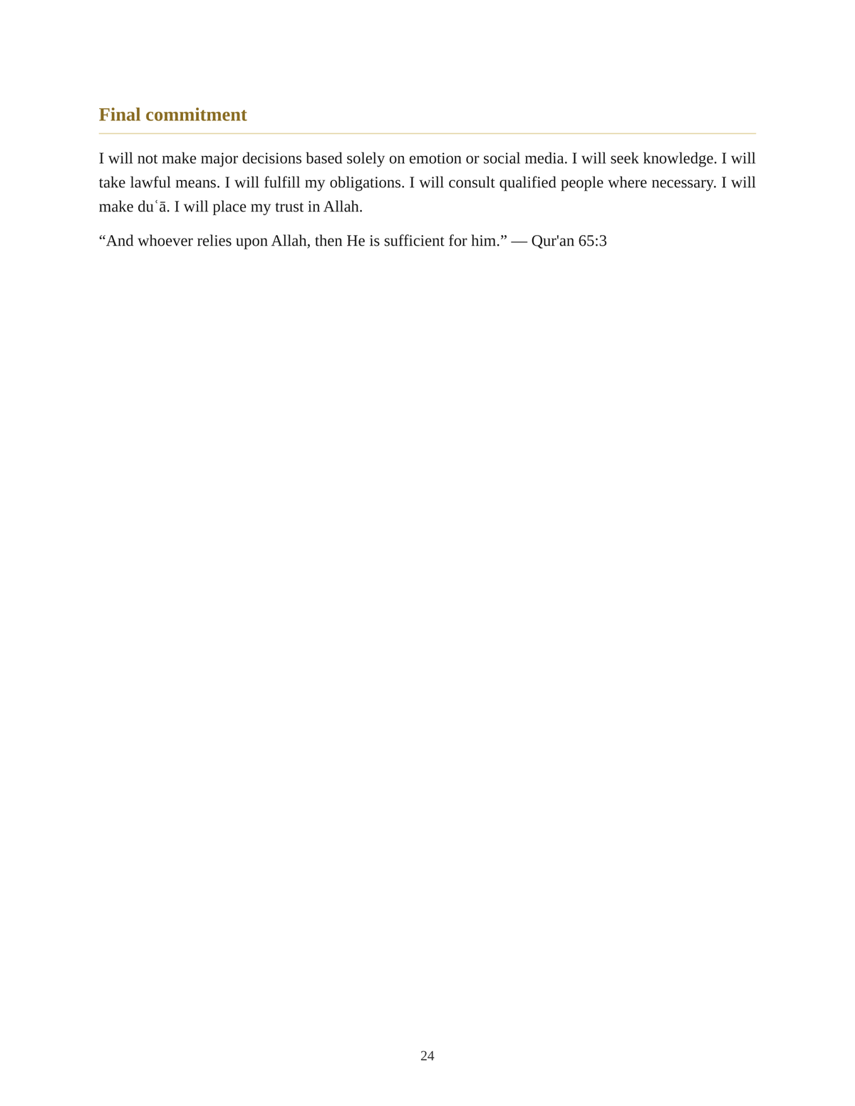 Complete Hijrah Master Guide
